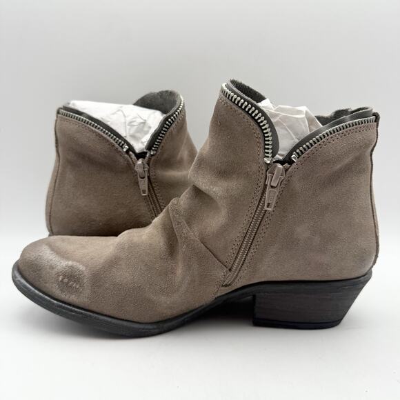 Miz Mooz Womens Camile Booties EU 38 US 7.5-8 Grey Suede EUC - Picture 7 of 15